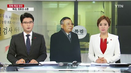 특검 정호성 공개소환...조여옥 출국금지 검토 / YTN (Yes! Top News)