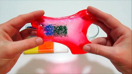 Slime Como hacer un Arcoiris en una taza de Café