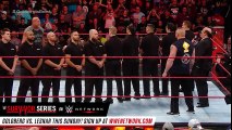 Goldberg and Brock Lesnar face-to-face before Survivor Series || Raw, Nov. 14, 2016