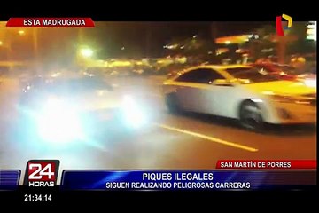 Piques ilegales: continúan realizando peligrosas carreras en SMP