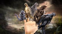 Finger Family Rhymes for Children Godzilla Cartoons | Godzilla Finger Family Children Nursery Rhymes