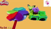 Play DOh Ice Cream !! Make Ice cream Rainbow Heart PlayDoh FOr Pokemon GO & Peppa Pig toys