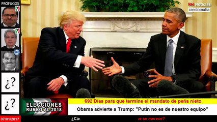 Obama advierte a Trump Putin no es de nuestro equipo