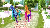 Rainbow Colors Horse Nursery Rhymes - Wild Animals Nursery Rhymes For Kids