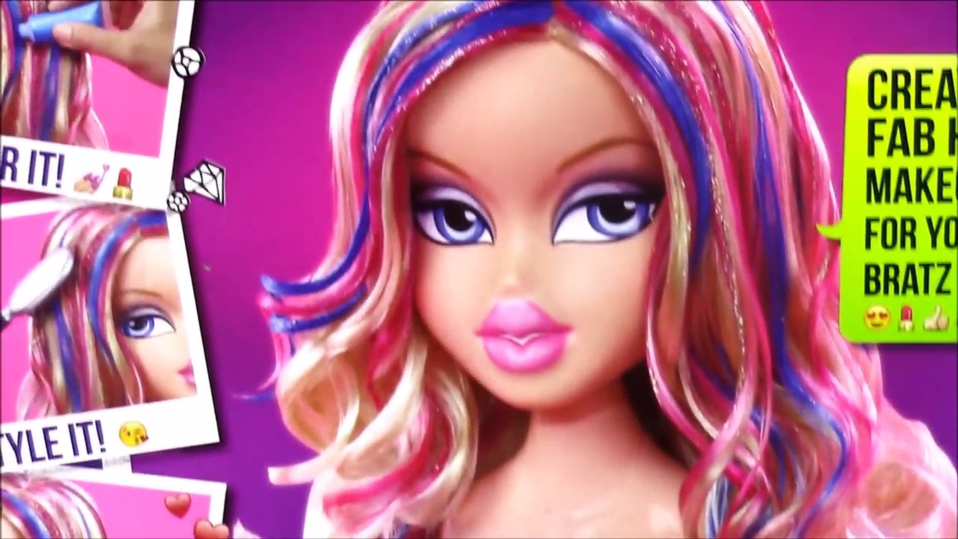 Bratz Styling Head Doll Cloe Style Hair With Color Cream Glitter Shopkins Surprise Foil s 動画 Dailymotion