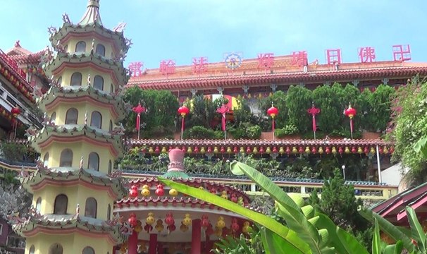 Malaysia Part 3 of 6HD, Penang2-2 Kek Lok Si, Reclining Buddha & Burmese Buddhist Temple, 28 Dec 2016