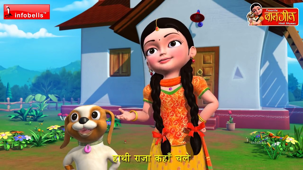 Hatti Raja Kahan Chale Hindi Rhymes-gAM6v3BkjYE
