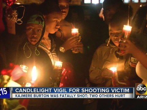Vigil held for Phoenix teen shot, killed at party