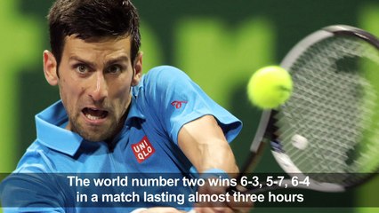Tennis: Djokovic ends Murray's 28-win streak in Qatar triumph
