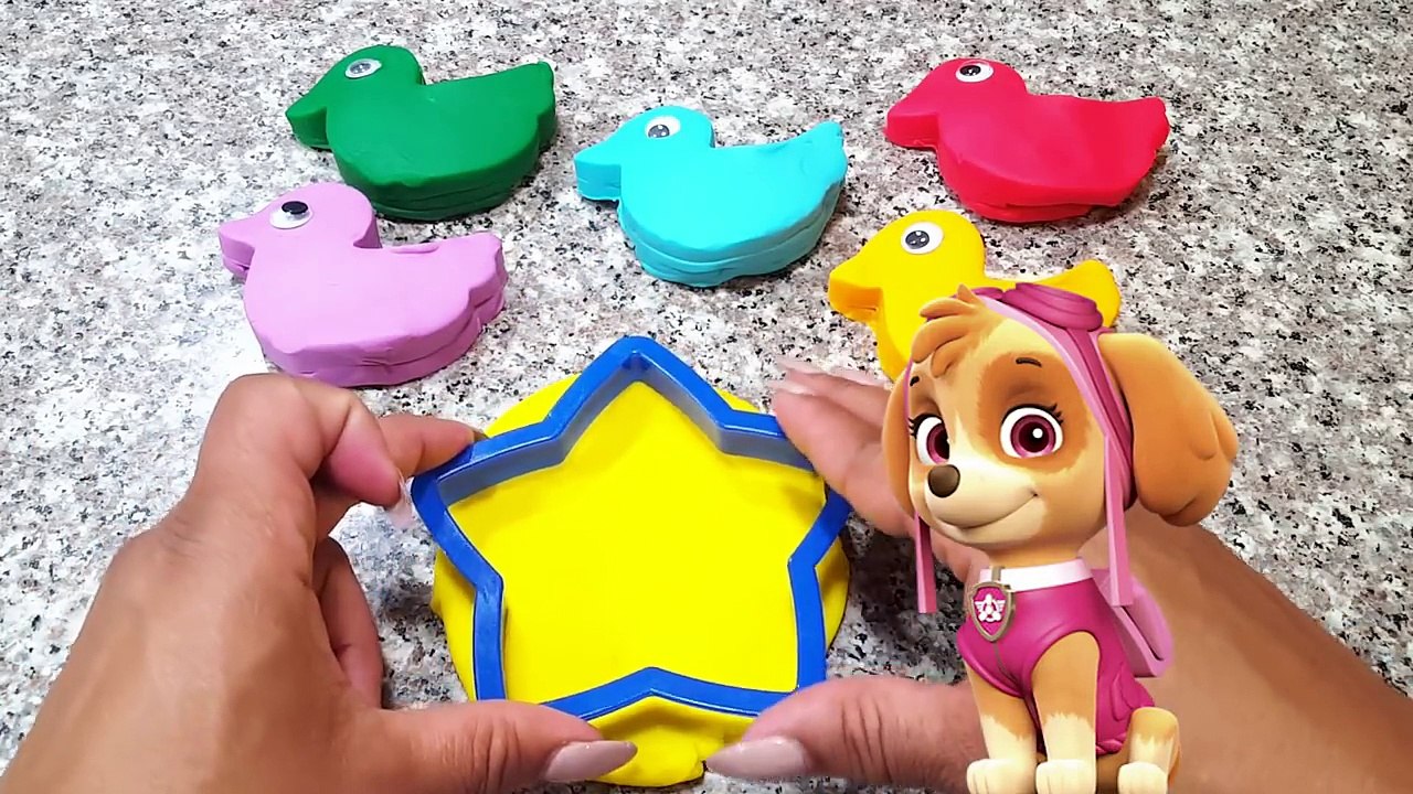 Best Preschool Videos: PAW PATROL Play Doh DUCKS & STARS | Play and Learn Colors Fun Preschool Toys