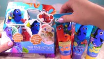 Finding Dory Bath Toys Soap and Bubbles! Bath Squirters & Paw Patrol Paddling Pups