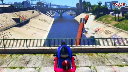 BIKE Spiderman KIDS Cartoon! Hero MOTO BIKE Show! Nursery Rhymes kids songs + action video 2016