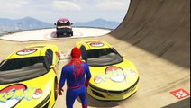 Sport Cars Cartoon with POKEMON GO Colors and Spiderman Cartoon for Kids with Nursery Rhymes Songs