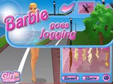 barbie goes jogging dress up game play , nice game for childrens , super game for childrens