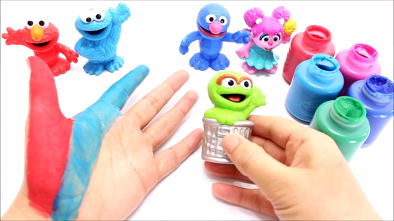 Learn Colors for Kids Sesame Street Elmo, Grover, Cookie Monster, Abby Cadabby & Oscar-eol1vDZppFg