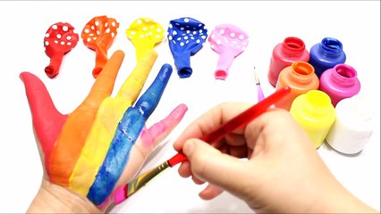 Learn Colors with Body Paint Balloons Finger Family Song Nursery Rhymes for Kids PlaytimeMagic-tf_tMCaZMEs
