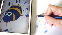 Как нарисовать для детей. Насекомое Веселый Жук. How to draw for children Insect Cheerful Beetle