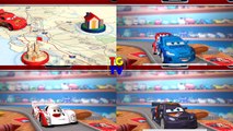 Disney Pixar Cars Lightning McQueen Raoul Shu Max 4 Screen Race _ Cars Daredevil Garage-pwkLtVebAL4