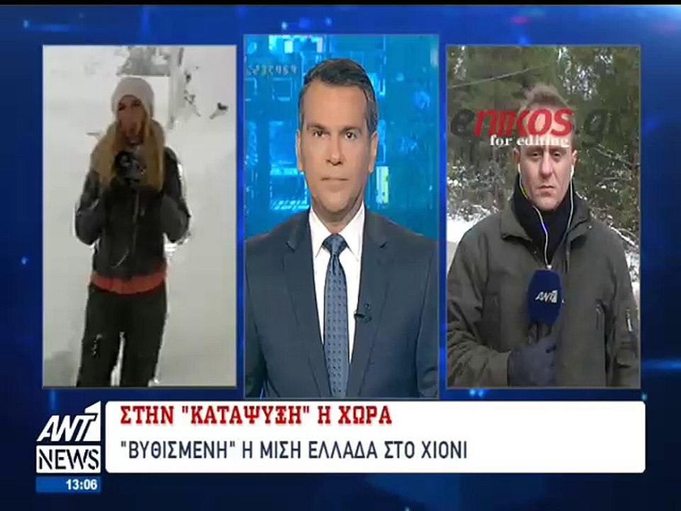 Στη δίνη του χιονιά η Στενή Ευβοίας