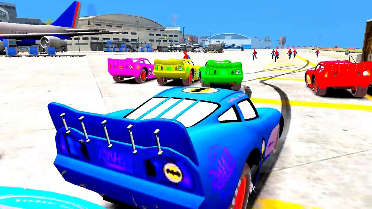 Disney Cars McQueen & HULK & Spiderman nursery rhymes