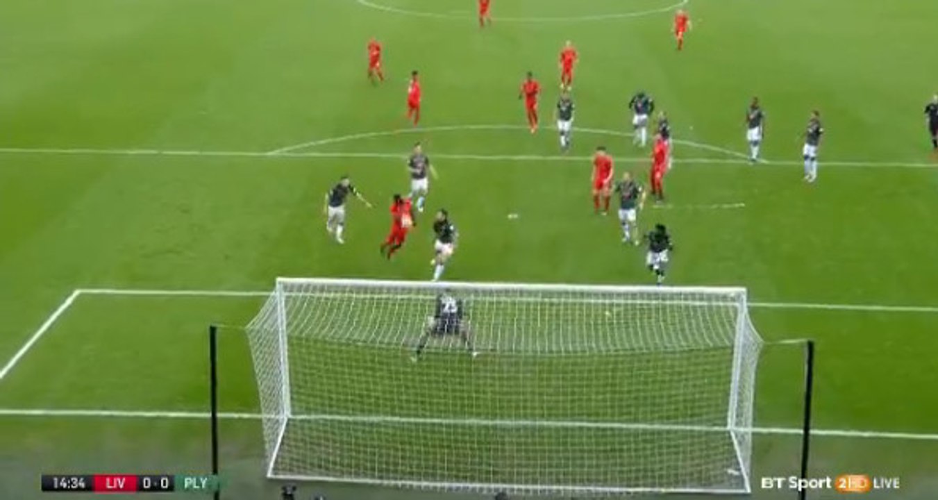 Sheyi Ojo Big Mistake 100% Chance For Goal HD - Liverpool Vs Plymouth Argyle - 08.01.2017 HD