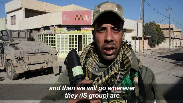 Iraqi forces near Tigris River in Mosul