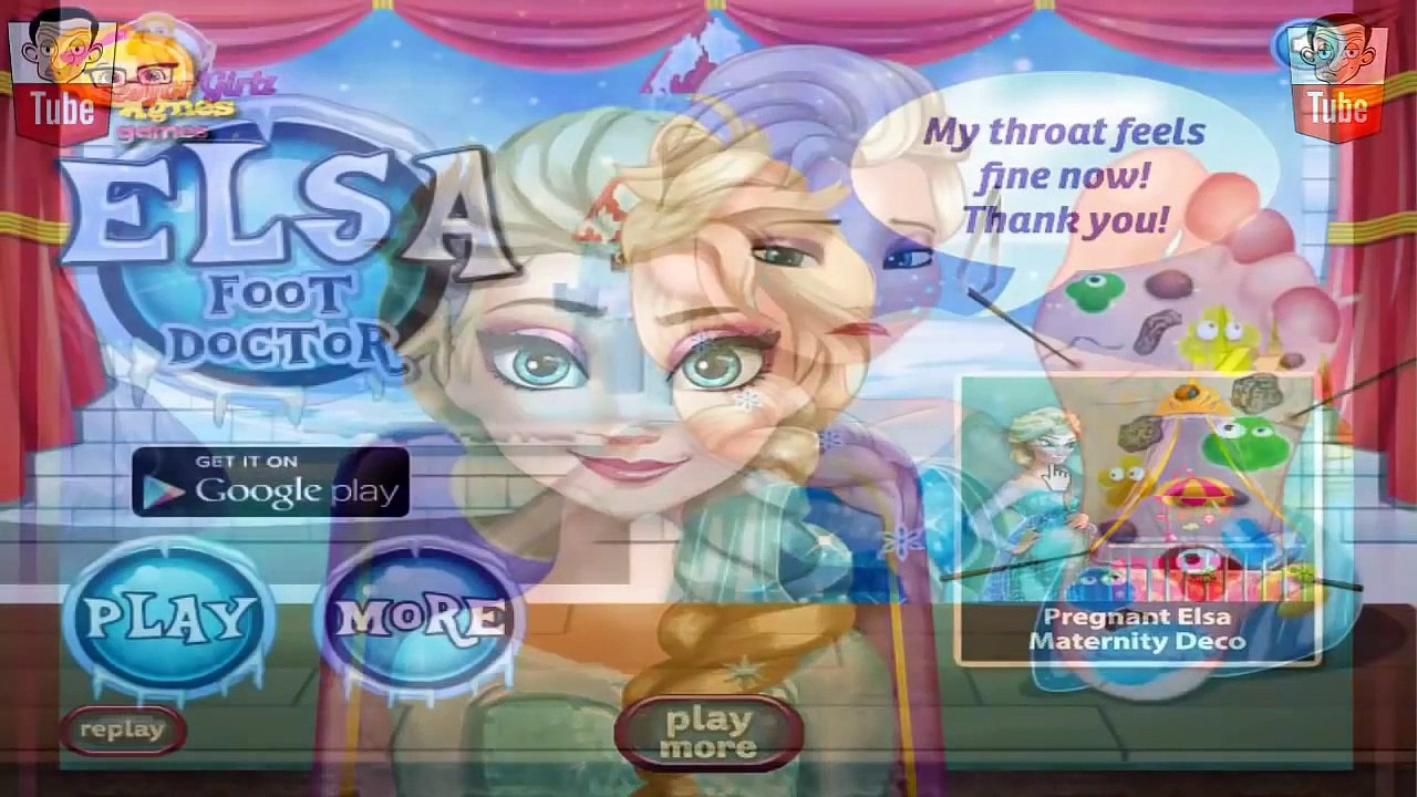 ᴴᴰ ღ Frozen Princess Elsa Ear, Throat & Foot Doctor Games Compilation ღ Baby Games (ST)