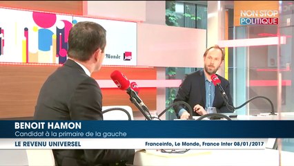 Primaire à gauche : le revenu universel de Benoît Hamon est le "moyen d'éradiquer la pauvreté"