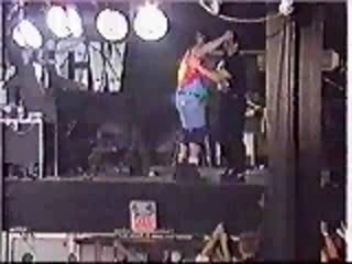 Ecw - chokeslam through 3 tables