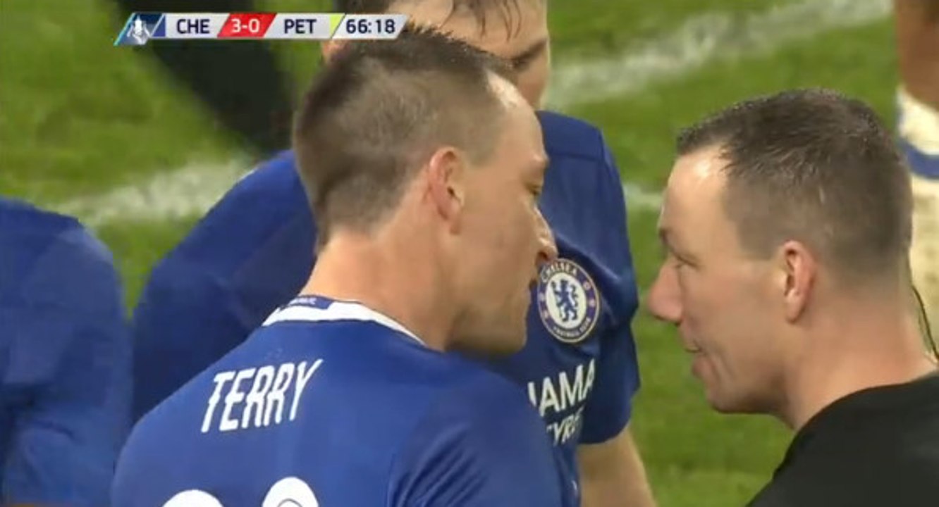 John Terry Horrible Tackle RED CARD HD - Chelsea 3-0 Peterborough United - 08.01.2017 HD