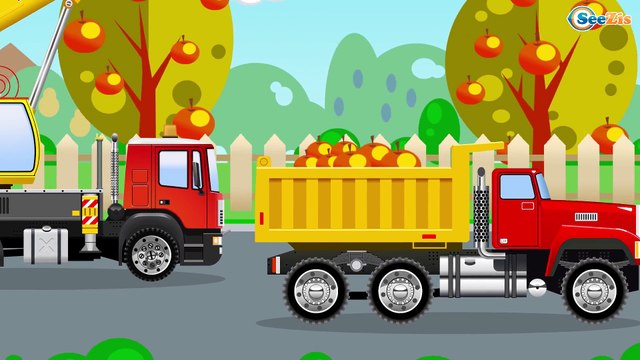 El Camión y Grúa en Sitio de construcción - Planeta de carros | La zona de construcción