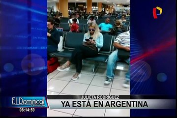 Julieta Rodríguez: esta fue su actitud durante su salida desde aeropuerto Jorge Chávez