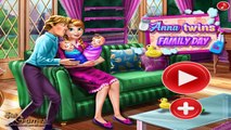 Anna Twins Family Day Disney Princess Care & Baby Feeding Games for Kids