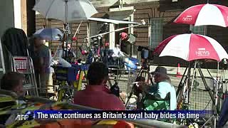 The wait continues as Britain's royal baby bides its time