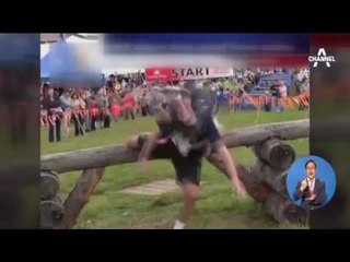 대륙의 ‘지옥철’ 황당 사고… 美 ‘부인 업고 달리기’ 대회