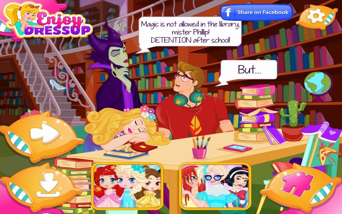 Waking Up Sleeping Beauty - Aurora and Phillip - Funny Game For Kids