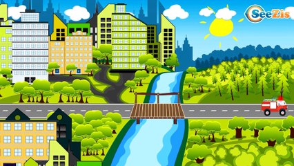 The Excavator and The Truck build a bridge! Cars and Trucks Cartoon for kids Episode 35