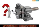 Comment fixer un étau rotatif multifonction sur un établi en bois - Yato YT6505 - Rotopino