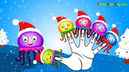 Christmas Jellyfish Cartoon Finger Family _ Jellyfish Finger Family Rhyme Children English Rhyme
