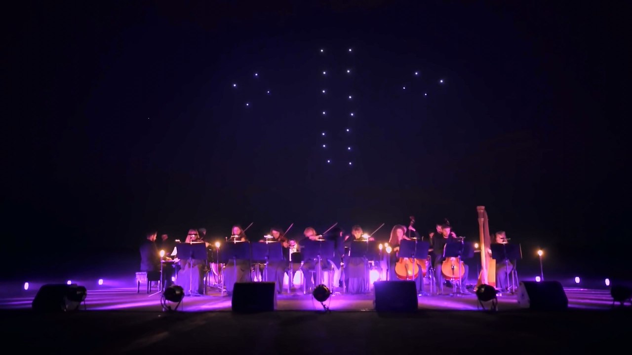 Drone display sets world record for most UAVs airborne simultaneously