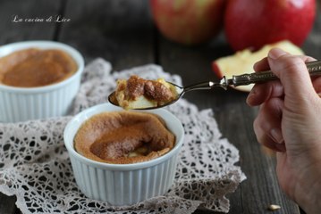 Flan soffice alle mele e cannella