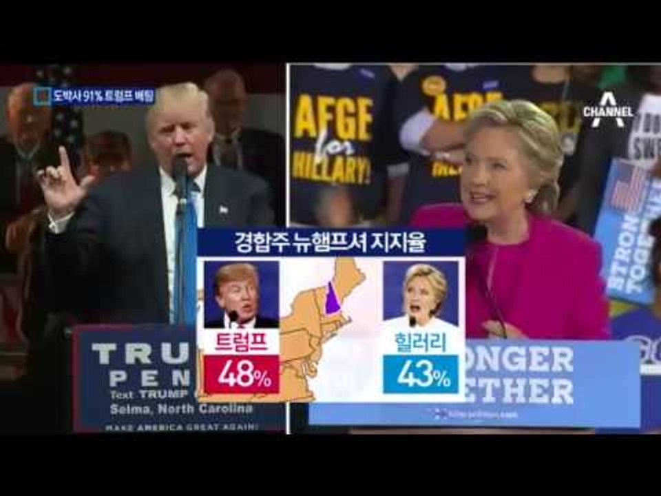 도박사 10명 중 9명 "트럼프가 승리할 것"