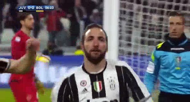 Gonzalo Higuain Super Volley Goal HD - Juventus 1-0 Bologna - 08.01.2017 HD