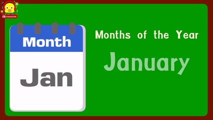 Month Calendar Vocabulary | Pre School | Learn English | Nursery Rhymes Indy songs Kids
