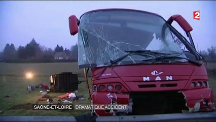 Saône-et-Loire : un dramatique accident de car