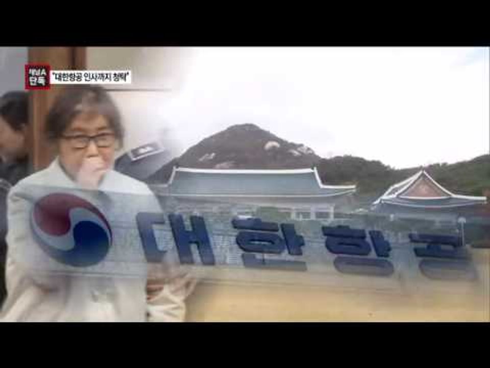[채널A단독]“최순실 위해 대한항공 인사 청탁”