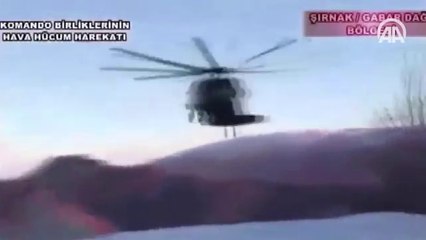 ATAK helikopterinden terör örgütü PKK hedefine ilk cirit füzesi