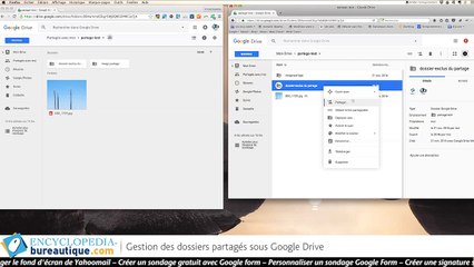 Gmail : partage de dossier : gérer les droits d'accès d'un dossier partagé