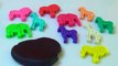 Play and Learn Colours with Playdough Modelling Clay and Animals Molds Fun & Creative for Kids 2016