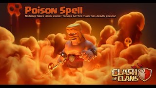 Poison Spell | Dark Spell Factory | Footage Demonstration | Clash of Clans